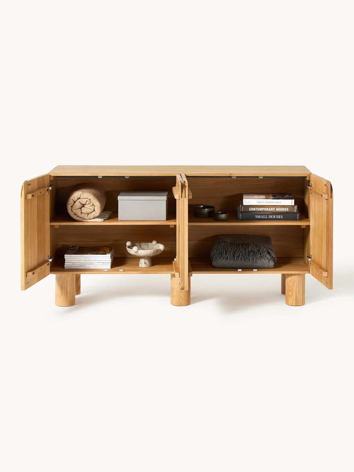 Westwing Collection Aparador de madera de roble Cadi