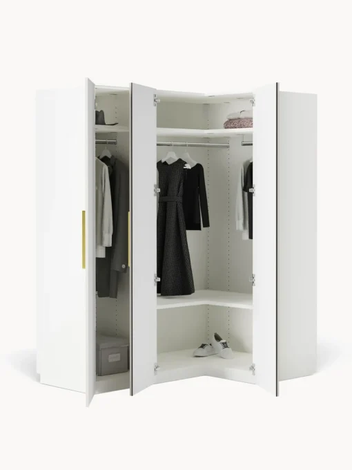 Westwing Collection Armario esquinero modular Simone, 3 puertas (165 cm), variantes diferentes^ Armarios Esquineros|Armarios Modulares