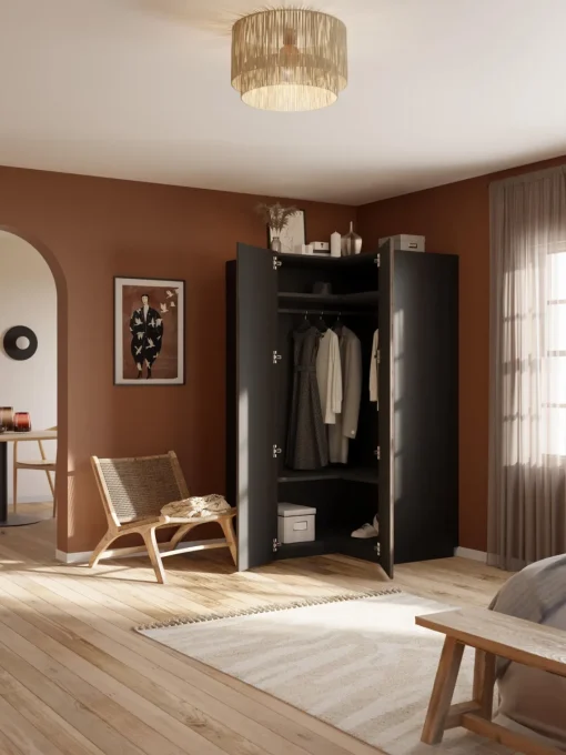 Westwing Collection Armario esquinero modular Simone, 2 puertas (115 cm)^ Armarios Esquineros|Armarios Modulares