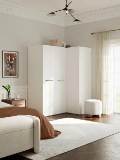 Westwing Collection Armario esquinero modular Charlotte, 3 puertas (165 cm), diferentes variantes