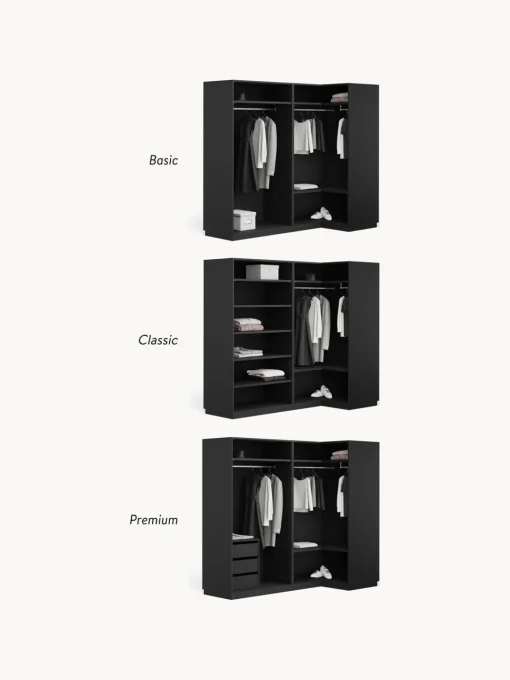 Westwing Collection Armario esquinero modular Simone, 4 puertas (215 cm), diferentes variantes