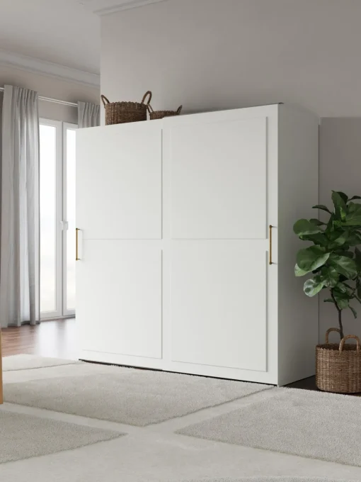 Westwing Collection Armario modular con puertas correderas Charlotte, 200 cm, variantes diferentes