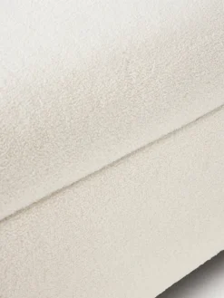 Westwing Collection Banco de borreguillo con espacio de almacenamiento Benji