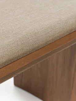 Westwing Collection Banco de madera de roble con cojín de asiento Chandler^ Bancos|Bancos