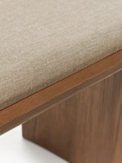 Westwing Collection Banco de madera de roble con cojín de asiento Chandler^ Bancos|Bancos