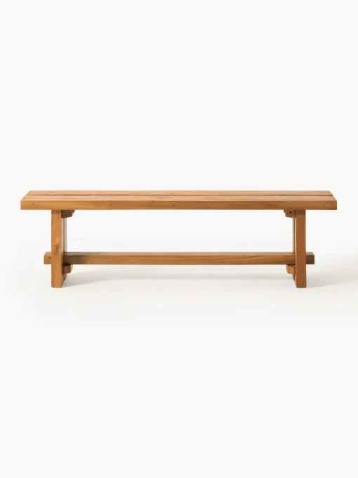 Westwing Collection Banco de madera de teca Hugo, tamaños diferentes^ Bancos|Bancos
