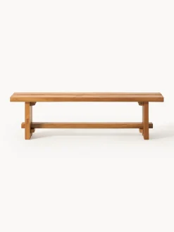 Westwing Collection Banco de madera de teca Hugo, tamaños diferentes^ Bancos|Bancos