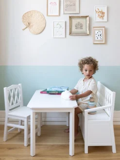 Cam Cam Copenhagen Banco infantil con espacio de almacenamiento Harlequin^Niños Decoración Infantil|Mesas Y Sillas Infantiles