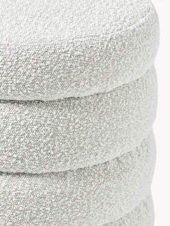 Westwing Collection Banco pequeño tapizado en tejido bouclé con espacio de almacenamiento Alto