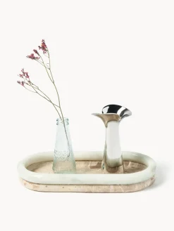 Westwing Collection Bandeja decorativa de mármol Maba^ Jarrones|Bandejas Decorativas