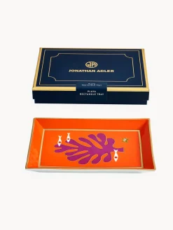 Jonathan Adler Bandeja decorativa de porcelana Playa