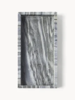 Westwing Collection Bandeja decorativa pequeña de mármol Venice^ Jarrones|Bandejas Decorativas