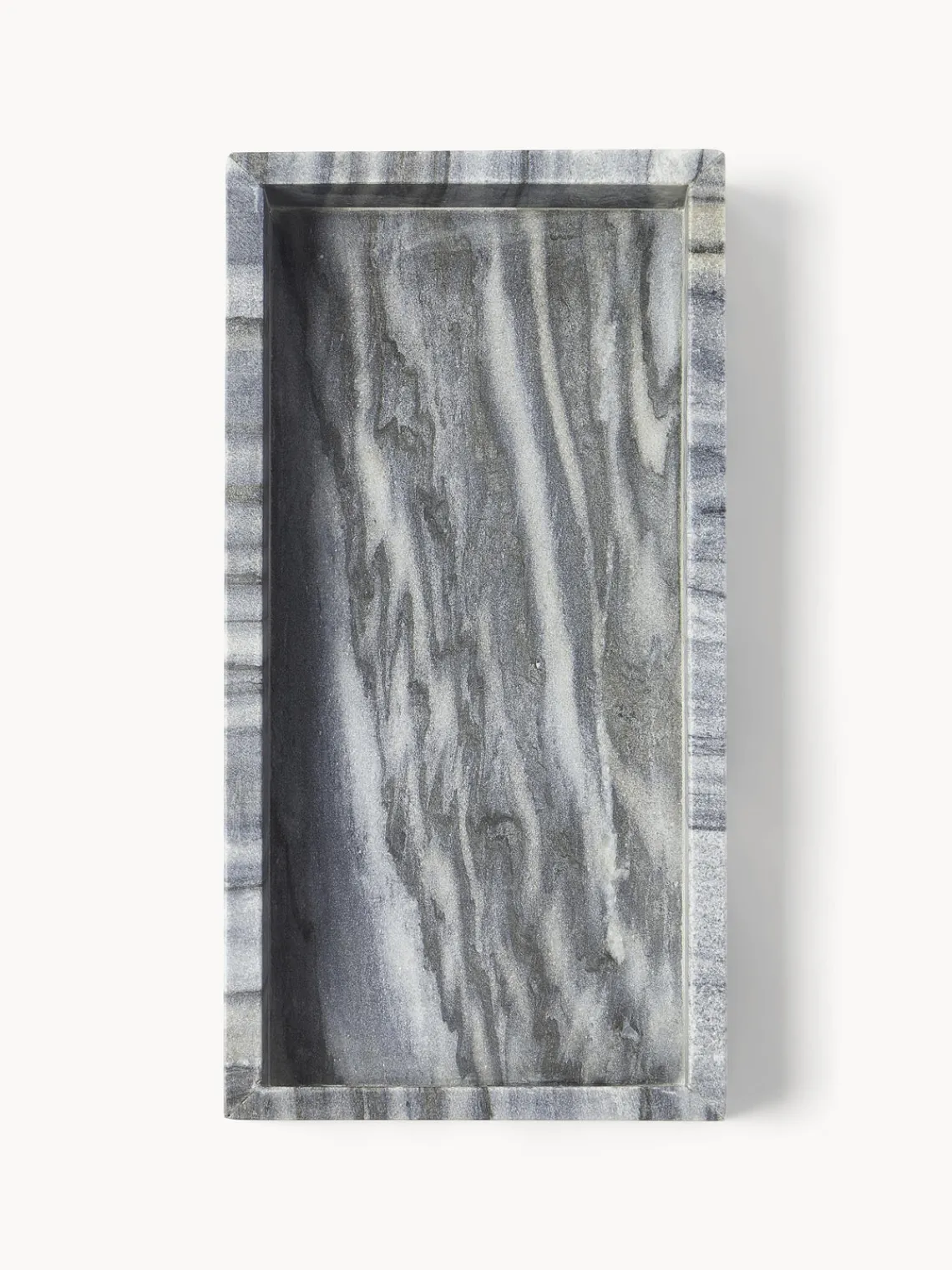 Westwing Collection Bandeja decorativa pequeña de mármol Venice^ Jarrones|Bandejas Decorativas