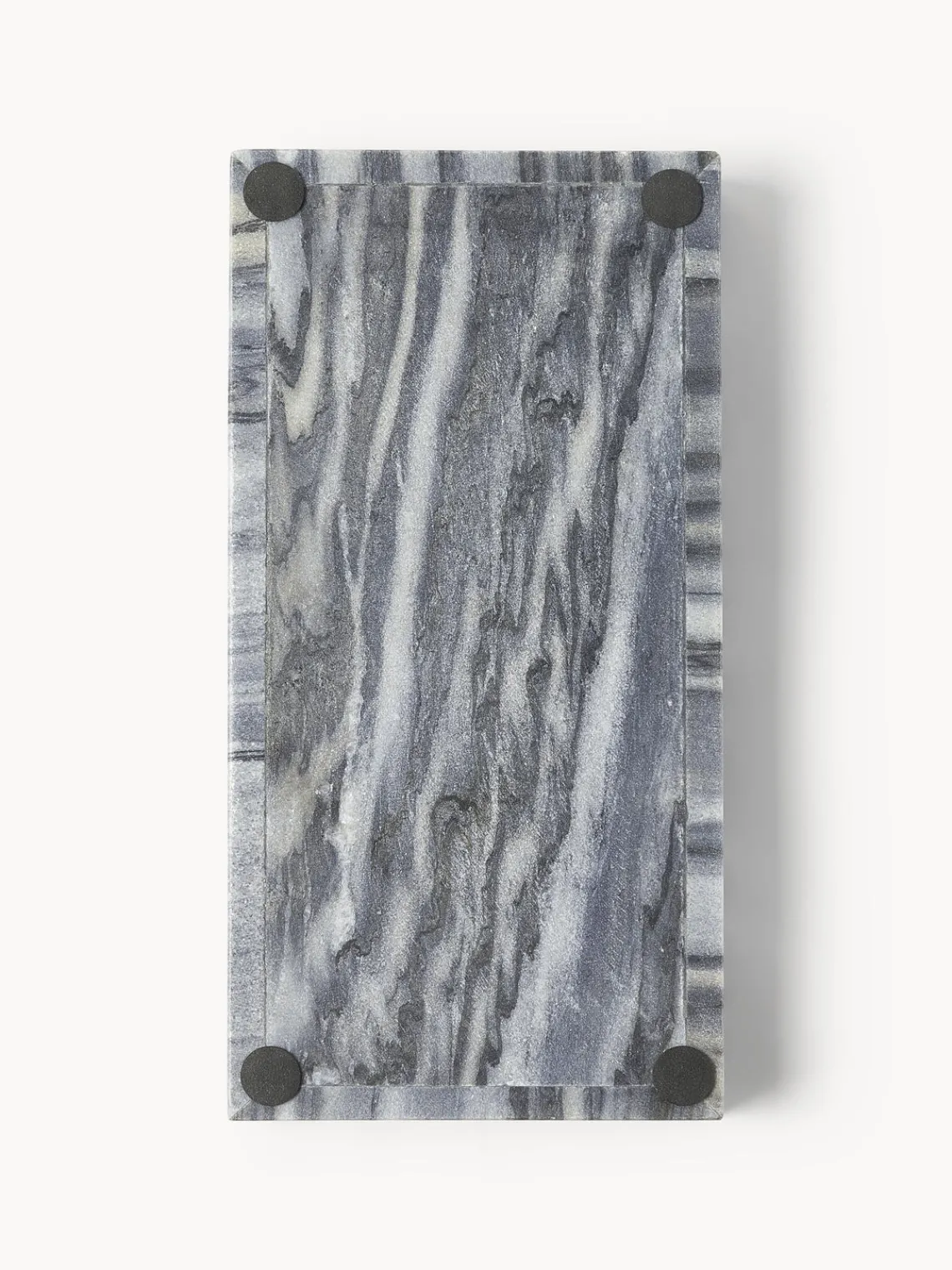 Westwing Collection Bandeja decorativa pequeña de mármol Venice^ Jarrones|Bandejas Decorativas