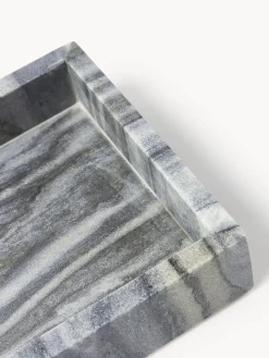 Westwing Collection Bandeja decorativa pequeña de mármol Venice^ Jarrones|Bandejas Decorativas