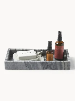 Westwing Collection Bandeja decorativa pequeña de mármol Venice^ Jarrones|Bandejas Decorativas