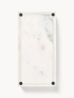 Westwing Collection Bandeja decorativa pequeña de mármol Venice^ Jarrones|Bandejas Decorativas