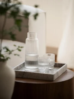 Westwing Collection Bandeja decorativa pequeña de mármol Venice^ Jarrones|Bandejas Decorativas