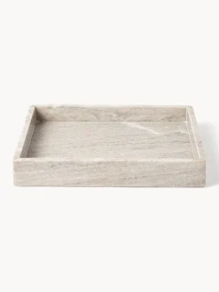 Westwing Collection Bandeja decorativa pequeña de mármol Venice^ Jarrones|Bandejas Decorativas