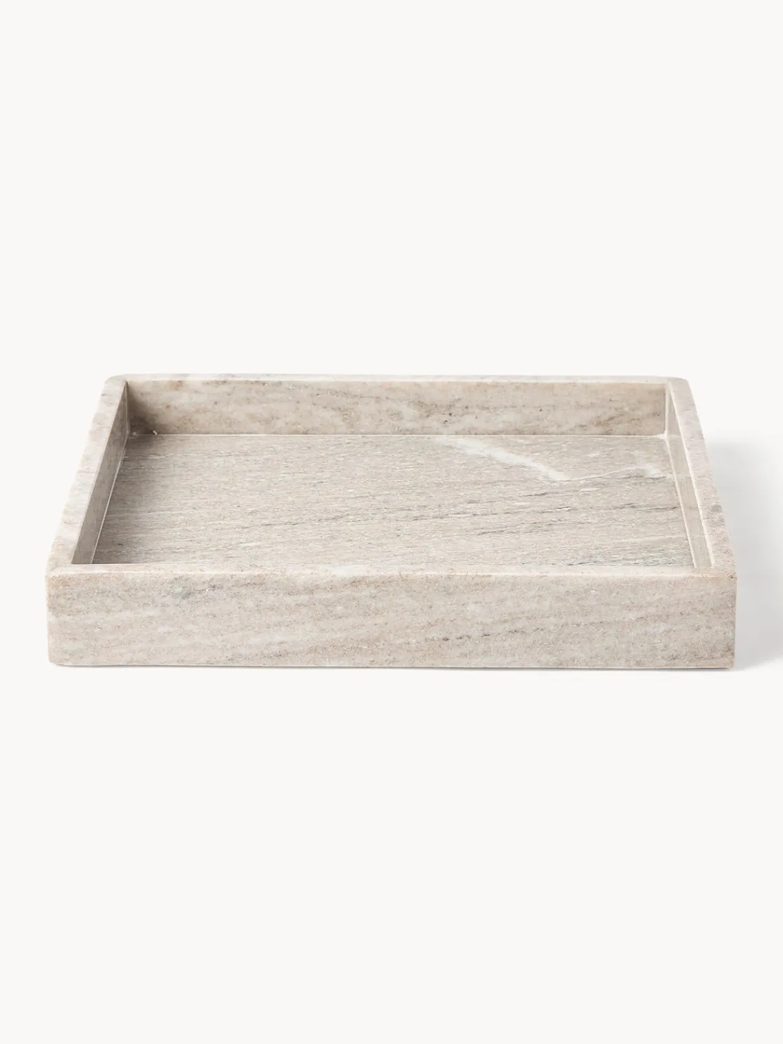 Westwing Collection Bandeja decorativa pequeña de mármol Venice^ Jarrones|Bandejas Decorativas