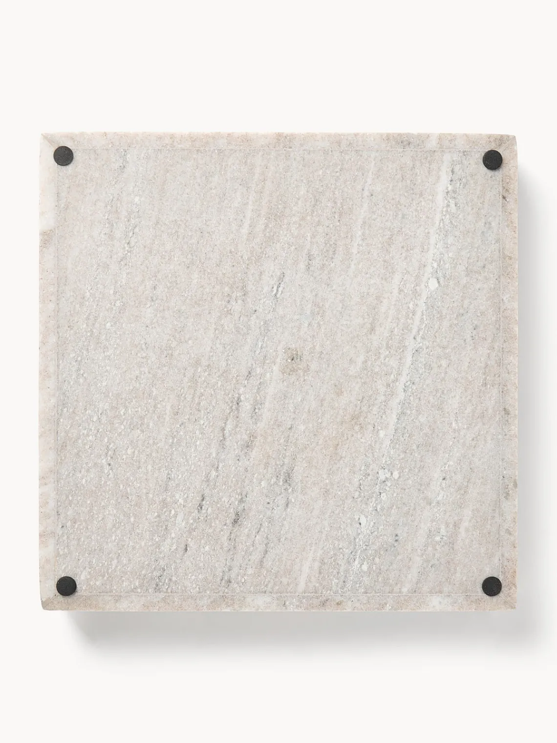 Westwing Collection Bandeja decorativa pequeña de mármol Venice^ Jarrones|Bandejas Decorativas