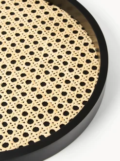 Westwing Collection Bandeja redonda con tejido vienés Carina