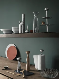 GEORG JENSEN Bol de acero inoxidable Alfredo^ Cestas Para Pan|Almacenaje De Cocina