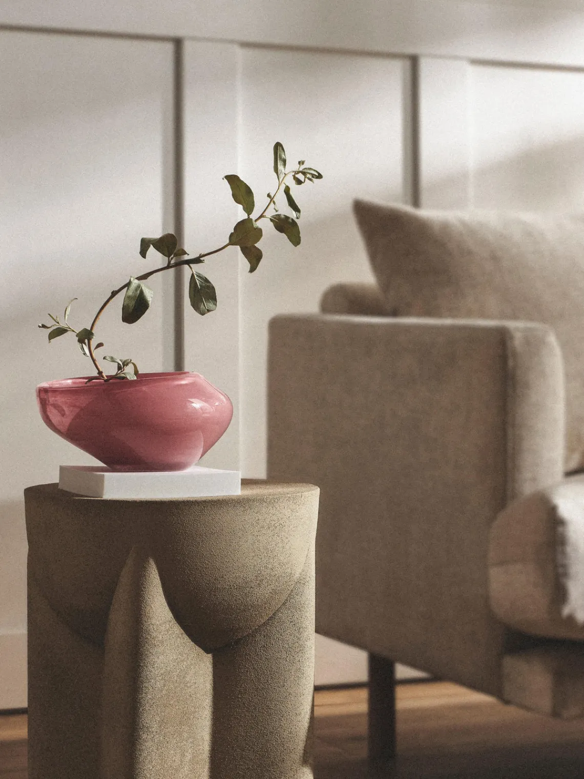 Westwing Collection Bol decorativo artesanal de vidrio Ashley