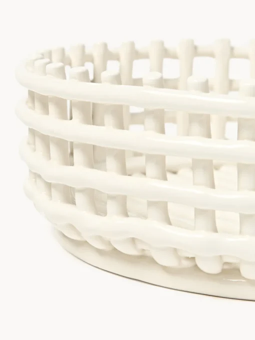 Ferm Living Bol decorativo artesanal de cerámica Centrepiece^ Jarrones|Cuencos Decorativos