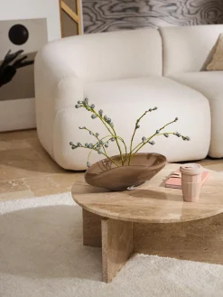 Westwing Collection Bol decorativo artesanal de vidrio Ashley