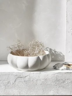 Westwing Collection Bol decorativo de gres grande Valerian^ Cuencos Decorativos|Jarrones