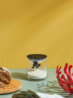 ALESSI Bote de almacenamiento Gianni, 12 cm^ Botes De Cocina|Almacenaje De Cocina