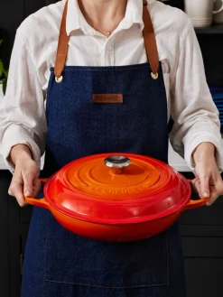 LE CREUSET Cacerola baja de hierro fundido Signature Collection