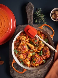 LE CREUSET Cacerola baja de hierro fundido Signature Collection