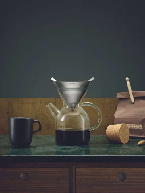 Eva Solo Cafetera de vidrio borosilicato Cary, 2 uds.