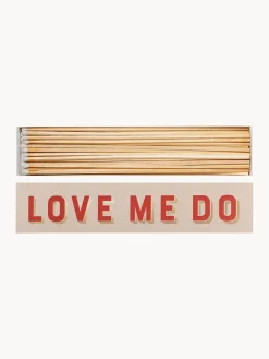 Archivist Caja de cerillas de diseño Love Me Do^ Cerillas|Velas Decorativas