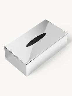Westwing Collection Caja de pañuelos de metal Halston^ Accesorios De Baño|Jarrones