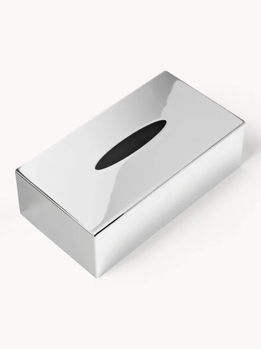 Westwing Collection Caja de pañuelos de metal Halston^ Accesorios De Baño|Jarrones