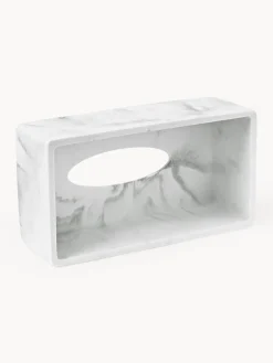 Westwing Collection Caja de pañuelos en look mármol Kyle^ Accesorios De Baño|Jarrones