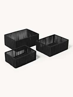 Westwing Collection Cajas de almacenamiento artesanales de cuerda Gabe, 3 uds.^ Cajas De Almacenaje|Jarrones