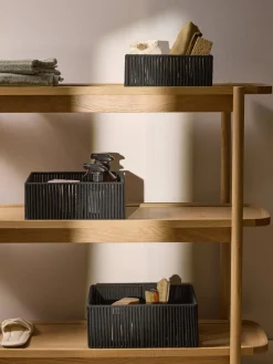 Westwing Collection Cajas de almacenamiento artesanales de cuerda Gabe, 3 uds.^ Cajas De Almacenaje|Jarrones