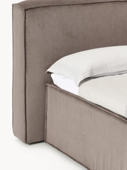 Westwing Collection Cama continental de pana Lennon