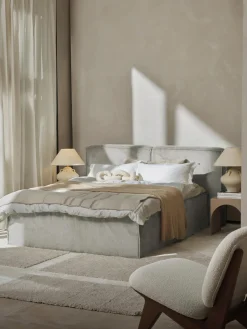 Westwing Collection Cama continental de pana Lennon