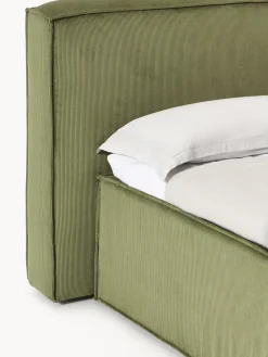 Westwing Collection Cama continental de pana Lennon
