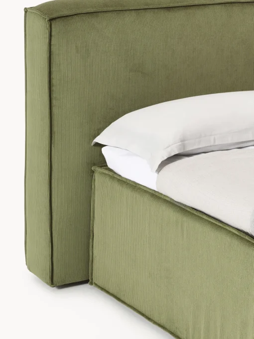 Westwing Collection Cama continental de pana Lennon