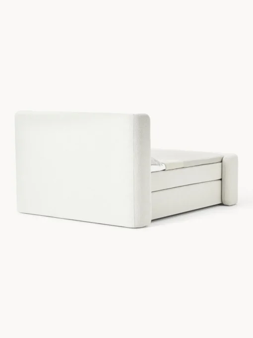 Westwing Collection Cama continental en tejido bouclé Perla^ Camas Continentales|Camas