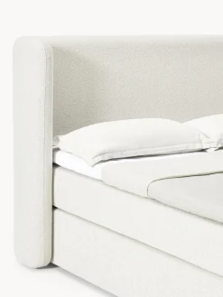 Westwing Collection Cama continental en tejido bouclé Perla^ Camas Continentales|Camas