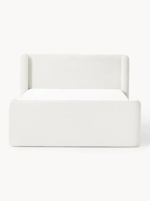 Westwing Collection Cama continental en tejido bouclé Perla^ Camas Continentales|Camas
