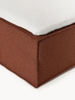 Westwing Collection Cama continental en tejido bouclé Lennon