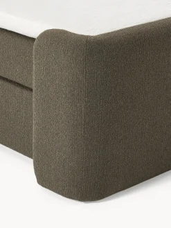 Westwing Collection Cama continental en tejido bouclé Perla^ Camas Continentales|Camas